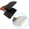 4 Pin IDE Molex To ATA SATA Y Splitter Hard Drive Power Adapter Cable