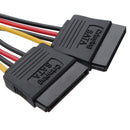 4 Pin IDE Molex To ATA SATA Y Splitter Hard Drive Power Adapter Cable