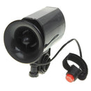 6 Alarm Sound Bicycle Horn With Mount Black 1.6F22 9V 100dB