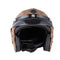 BYB Retro Chopper Motocross Motorcycle PU Leather Half Face Helmet