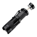 Q5 300LM Mini Zoomable LED Flashlight Black(1*AA/1*14500)
