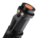 Q5 300LM Mini Zoomable LED Flashlight Black(1*AA/1*14500)
