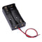 Plastic Battery Storage Case Box Holder For 2x18650 With Leads