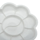 White Acrylic Color Mixing Paint Draw Nail Art Design Palette Dish