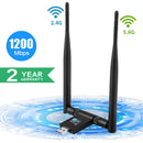 1X(Wireless Usb Wifi Adapter, 1200Mbps Dual Band 2.4Ghz/300Mbps 5Ghz/867Mbp