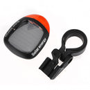 Solar Power Bike Bicycle Rear Tail Red 2 LED 4 Mode Light Lamp
