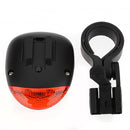 Solar Power Bike Bicycle Rear Tail Red 2 LED 4 Mode Light Lamp
