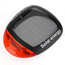 Solar Power Bike Bicycle Rear Tail Red 2 LED 4 Mode Light Lamp