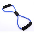 3X Yoga Resistance Bands Tube Fitness Muscle Workout Exercise Tubes 8 Type Blue