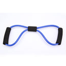3X Yoga Resistance Bands Tube Fitness Muscle Workout Exercise Tubes 8 Type Blue