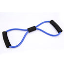 3X Yoga Resistance Bands Tube Fitness Muscle Workout Exercise Tubes 8 Type Blue