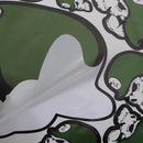 Green Skeleton Head Motorcycle Helmet Decorative Sticker