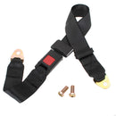 Black Car Seat Belt Lap Belt Two Point Adjustable Safety Universal Sets