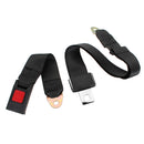 Black Car Seat Belt Lap Belt Two Point Adjustable Safety Universal Sets