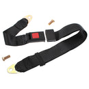 Black Car Seat Belt Lap Belt Two Point Adjustable Safety Universal Sets