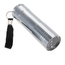 9 LED Pocket Aluminium Torch Flashlight Camping Light Lamp AAA