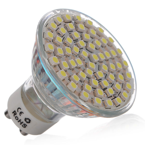 20X GU10 4.5W White 60 SMD 3528 LED Spotlightt Lamp Bulb AC 220V