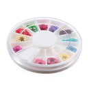 Dry Flower Acrylic UV Gel Nail Art Decoration Wheel DIY