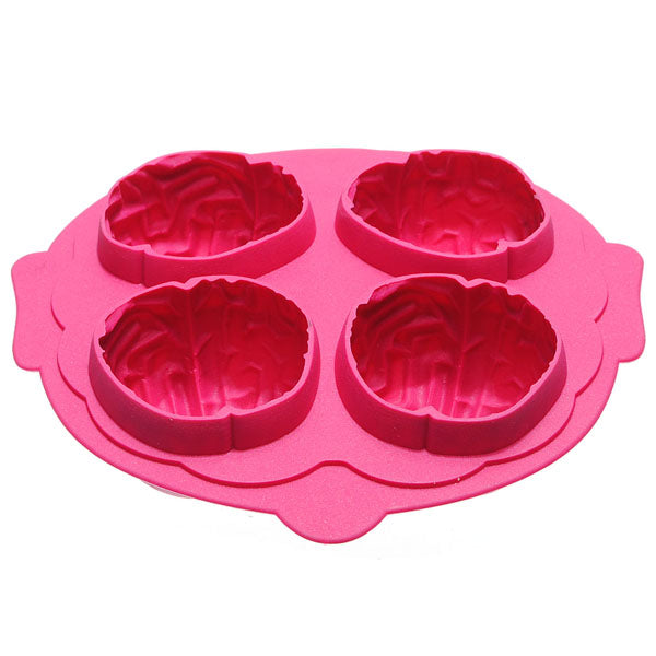Silicone Brain Shape Ice Freeze Cube Tray Mold