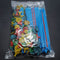 100 Pcs Blue Balloon Sticks With Multicolor Cups