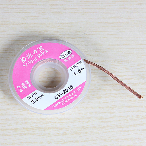 2.0mm 0.75m Desoldering Braid Solder Remover Wick Cable Wire