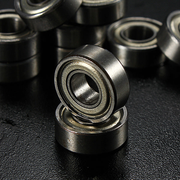 10Pcs 11x5x4mm Steel Shielded Deep Groove Ball Bearing MR115ZZ