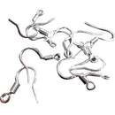 Silver Plated Unisex Fish Dangle Metal Earring Hooks Coil DIY Finding