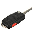 Uncut Remote Flip Key Fob Transmitter 4 Buttons for VW Jetta Golf