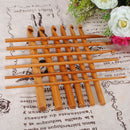 12 Bamboo Handle Crochet Hooks Needle Set