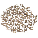 50pcs Lobster Clasps Claw DIY Jewelry Fastener Hook Findings 12mm