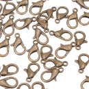 50pcs Lobster Clasps Claw DIY Jewelry Fastener Hook Findings 12mm