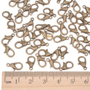 50pcs Lobster Clasps Claw DIY Jewelry Fastener Hook Findings 12mm