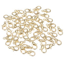 50pcs Lobster Clasps Claw DIY Jewelry Fastener Hook Findings 12mm