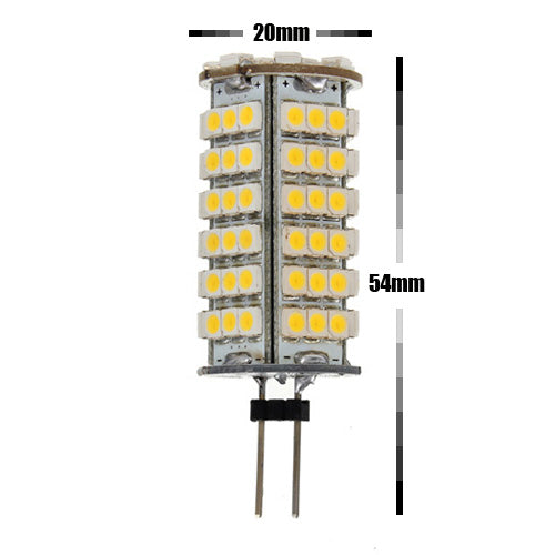 G4 6W Warm White 510LM 102 SMD 3528 LED lights Bulb DC 12V