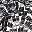 App 80 pcs Silicone Feather Hair Extension Tool Beads Micro Link Ring