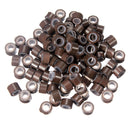App 80 pcs Silicone Feather Hair Extension Tool Beads Micro Link Ring