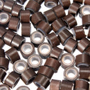 App 80 pcs Silicone Feather Hair Extension Tool Beads Micro Link Ring