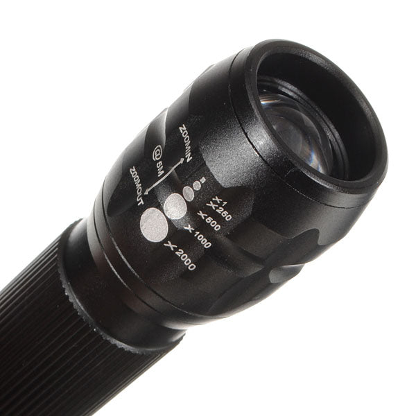 Q5 500LM 3Modes Zoomable Mini LED Flashlight AAA