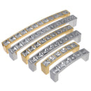 Cabinet Wardrobe Crystal Glass Diamond Square Knob Pull Handle