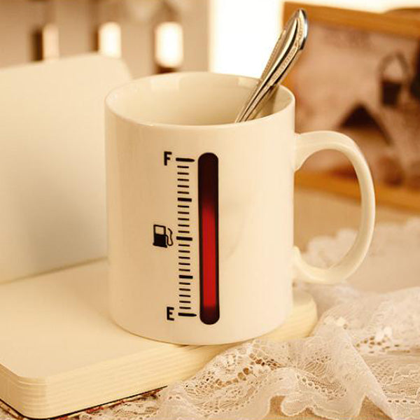 Magic Color Changing Cup Thermometer Coffee Mug Tank Up Mugs