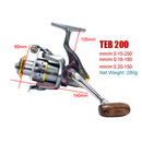 Spinning Fishing Reel Metal Fishing Tackle TEB200 11 Shaft 2000