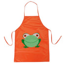 Childern Kids Cartoon Frog Printed Waterproof Costume Painting Apron