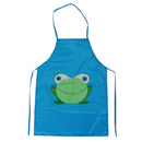 Childern Kids Cartoon Frog Printed Waterproof Costume Painting Apron