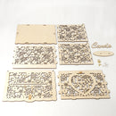 DIY Wedding Gift Card Box Wooden Money Box with Lock Beautiful Decor Supplies for Birthday Party