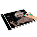 1X(A4 Light Box Tracer With Scale Ultra-Thin Usb Dimmable Brightness Led Ar