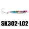 SeaKnight SK302 5pcs/set 8g 50mm Fishing Lure Hard Bait Sinking Spoon With BKK Hooks