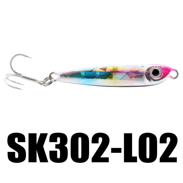 SeaKnight SK302 5pcs/set 8g 50mm Fishing Lure Hard Bait Sinking Spoon With BKK Hooks