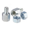 8mm/10mm Motorcycle Review Mirrors Blue Glass Lens Chrome Rrectangle