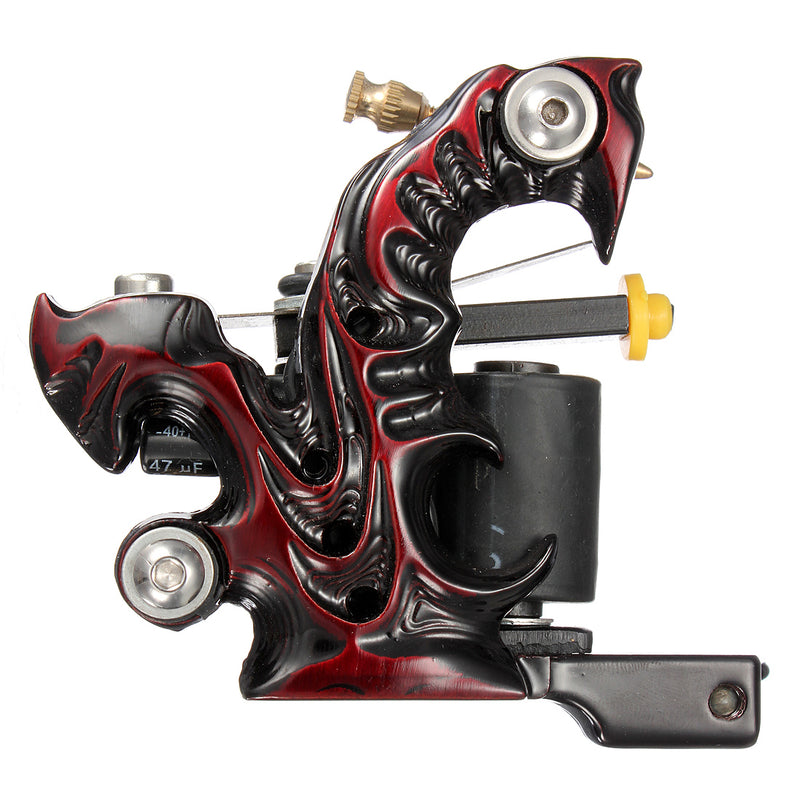 10 Wrap Coils Low Carbon Tattoo Machine Gun
