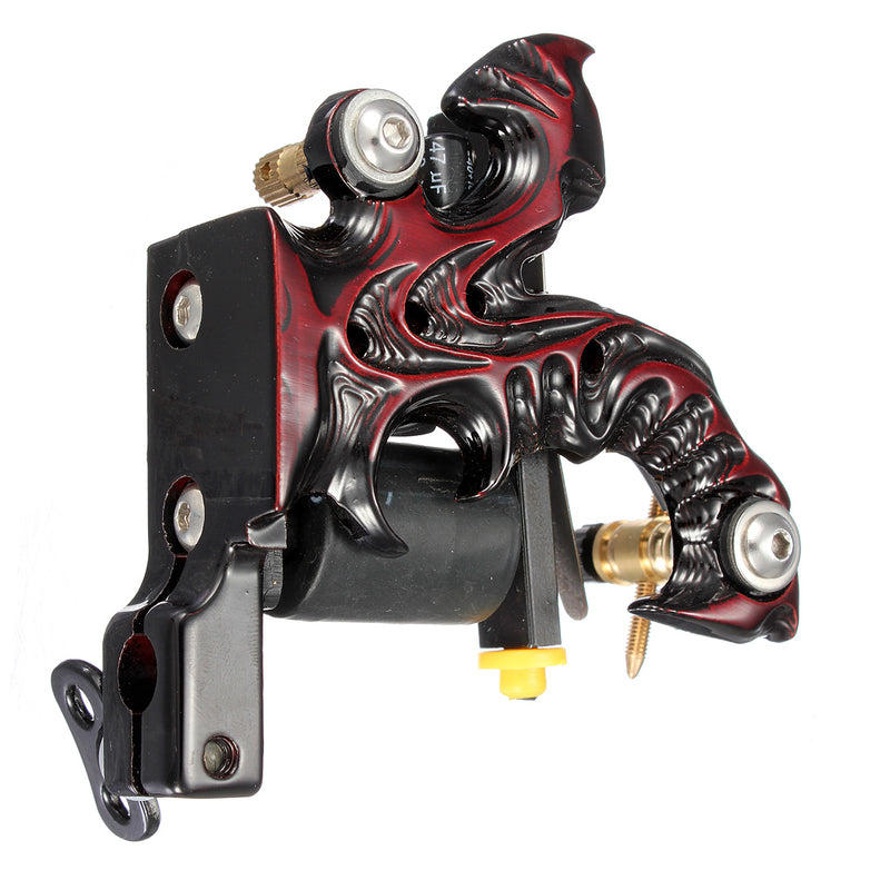 10 Wrap Coils Low Carbon Tattoo Machine Gun